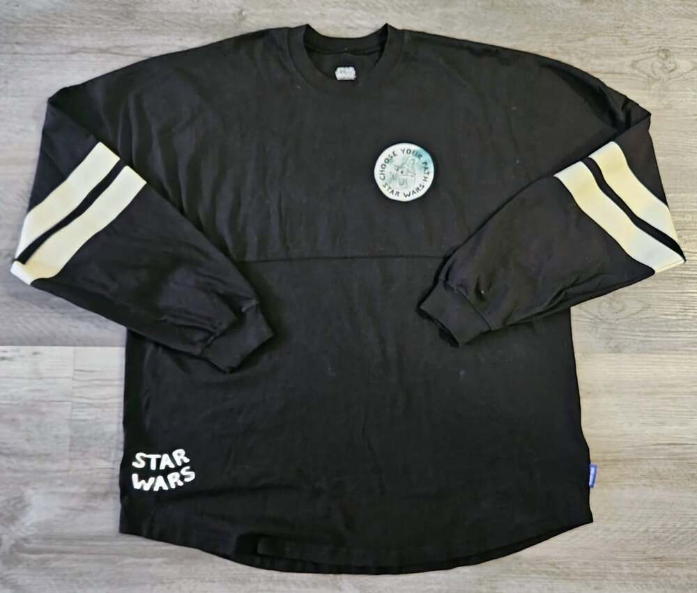 Disney Spirit Jersey Star Wars Choose Your Path Size XL Black Long Sleeve